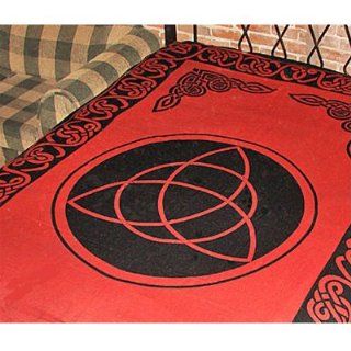 Red Triquetra Tapestry   72" x 108"   Triquetra Tapestry Wall