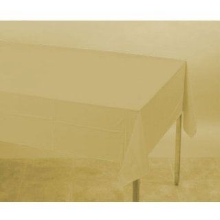Gold Plastic Rectangle Table Cover   Party Tablecovers