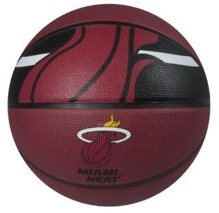 NBA Miami Heat Courtside Rubber Basketball  Sports Fan Basketballs  Sports & Outdoors