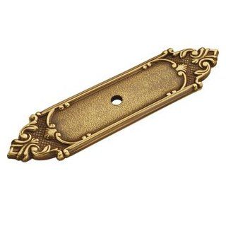 Belwith Keeler F105AB AB Antique Brass Cabinet Hardware 4 5/16" Solid Brass Back Plate   Cabinet And Furniture Back Plates  