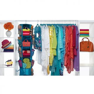Joy Mangano Huggable Hangers "TOTAL MAKEOVER" with Deluxe Closet Caddy™ a
