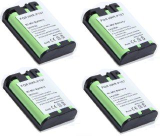 4 Pack   Cordless Phone Battery for Panasonic HHR P107 (Lifetime Warranty, Bulk Packaging) Electronics