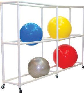 Champion Sports Fit Ball Storage Cart, 107x19x65 Inch  Basketball Storage  Sports & Outdoors