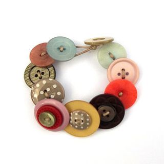 vintage style'1940's' button bracelet by midas