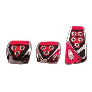 RAZO RP104RE JDM Red GT Manual Pedal Covers Automotive