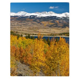 Twin Lakes Colorado Autumn Landscape Plaques