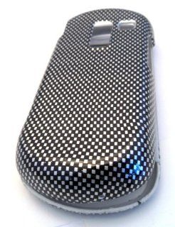 Samsung R455c Straight Talk Black Carbon Fiber Gloss HARD Design Case Skin Cover Protector Cell Phones & Accessories