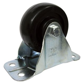 Fairbanks Rigid Zinc-Plated Caster — 3in. x 1 1/4in.  Up to 299 Lbs.