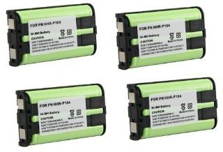 4 Pack   Cordless Phone Battery for Panasonic HHR P104 (Lifetime Warranty, Bulk Packaging) Electronics