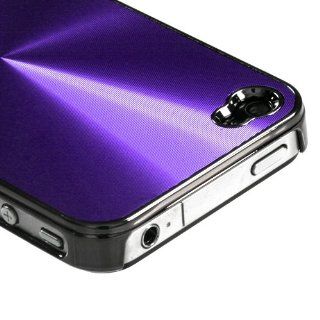 MYBAT IPHONE4AVHPCBKCO106NP Premium Metallic Cosmo Case for iPhone 4   1 Pack   Retail Packaging   Purple Cell Phones & Accessories