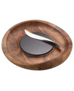 Nambe Cheese Board with Knife and Spreader   Collections   For The Home