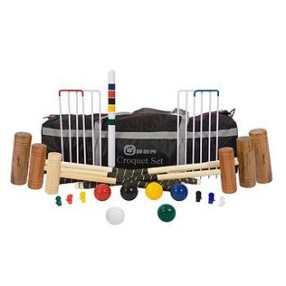 six player family croquet set by uber games
