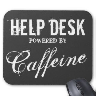 Funny help desk mouse pad  Office humor