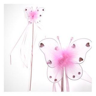 Pink Butterfly Wand Toys & Games