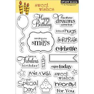 Penny Black 30 104 Sweet Wishes Clear Stamp
