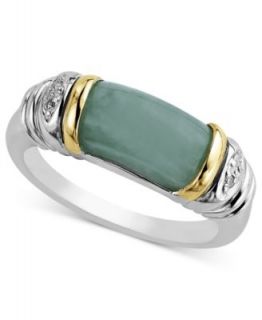 Sterling Silver Ring, Jade Barrel Ring   Rings   Jewelry & Watches