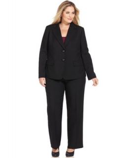 Le Suit Plus Size Suit, Pleated Lapel Jacket & Trousers   Suits & Separates   Plus Sizes