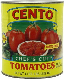 Cento Chef's Cut Tomatoes, 102 Ounce (Pack of 6)  Tomatoes Produce  Grocery & Gourmet Food