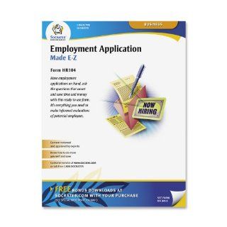 Adams Application for Employment Forms, 8.5 x 11 Inch, 50 Pack, White (HR104)  Personnel Forms 