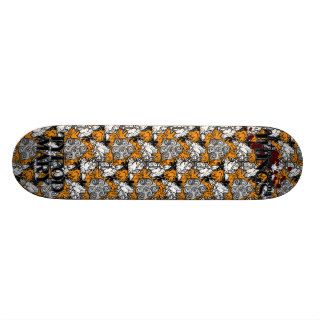 Maude and Cats Tessellation Skate Deck