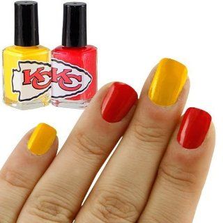 NFL Kansas City Chiefs Two Pack Team Colored Nail Polish  Body Scrubs And Treatments  Beauty