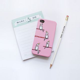 cockatiel bird case for iphone by vivid please