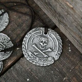 'the pearl' personalised pirate medallion by cocoa dodo