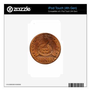 Fugio Cent Mind Your Business Copper Penny Decals For iPod Touch 4G