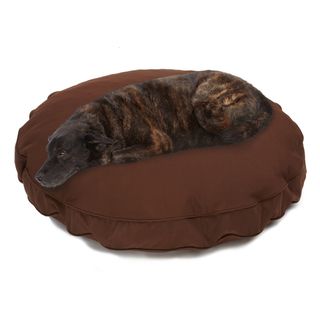 Sweet Dreams Brown Indoor/ Outdoor Round Corded Sunbrella Fabric Pet Bed Other Pet Beds