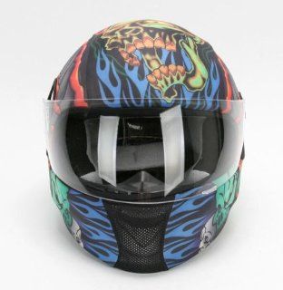 Moto Vation Racing Helmet Street Skinz, New World Order Multi ST 102 Automotive