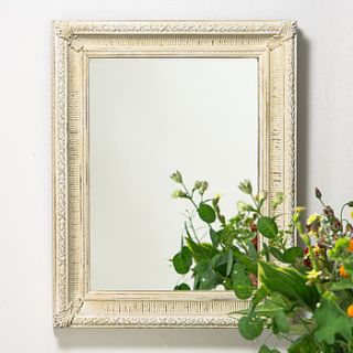 hand painted fluted mirror by hand crafted mirrors