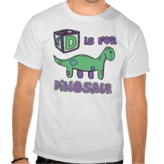 D is for Dinosaur Toddler T Shirt (White Outline)