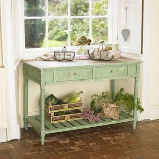 distressed green sideboard with drawers by dibor