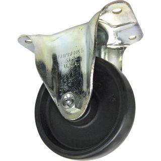 5in. x 1 1/4in. Fairbanks Rigid Zinc-Plated Caster  500   999 Lbs.