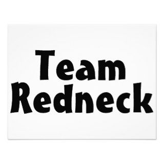 Team Redneck Custom Invitations