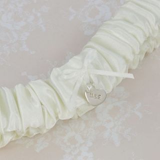 personalised forever wedding garter by emma hadley