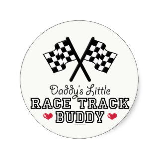 Daddy's Little Race Track Buddy Stickers