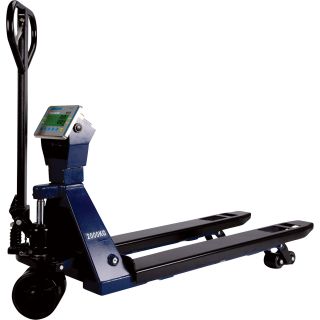 Adam Equipment Pallet Truck with Electronic Scale — 5000-Lb. Capacity, Model# PTS 5000A + AE402  Pallet Trucks with Scales