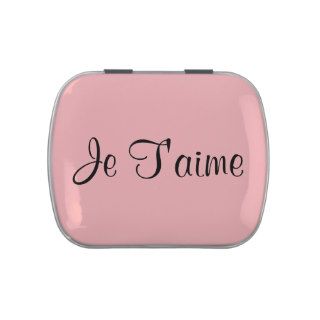 French I Love You Candy Tin