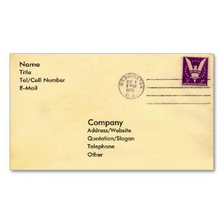 Vintage Envelope Business Cards