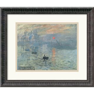 Claude Monet 'Impressions at Sunrise, 1873' Framed Art Print Prints