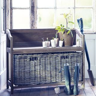 henley basket storage bench by rowen & wren