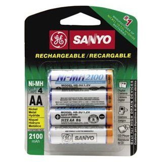 SANYO GES NH2100 4 NiMH Rechargeable Batteries (2100 mAh) Electronics