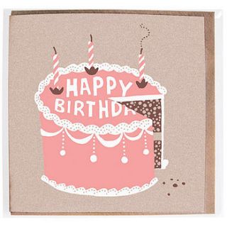 birthday cake card by solitaire