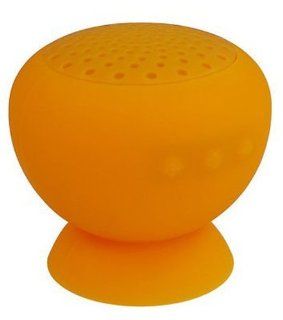 Welhome Mushroom Waterproof Speaker Suction Cup Bluetooth Speaker, Orange   Players & Accessories