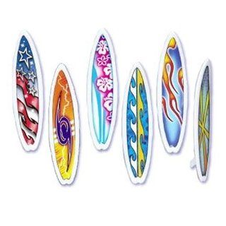 Surfboard Cake Decorations and Cupcake Toppers   24 pcs Toys & Games