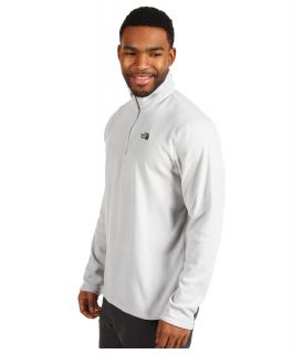 The North Face TKA 100 Microvelour Glacier 1/4 Zip High Rise Grey