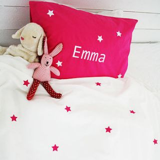 personalised girls star bedding by minna's room