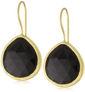 Coralia Leets Jewelry Design "20mm French Wire" Black Onyx Earrings Jewelry