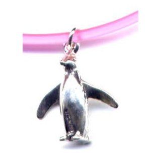 7" Pink Penguin Ankle Bracelet Sterling Silver Jewelry  Sports Related Merchandise  Sports & Outdoors